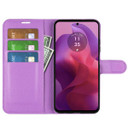 Moto G24      Pu Wallet Case    [Purple]