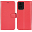 Moto G04      Pu Wallet Case    [Red]