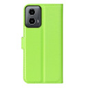 Moto G34      Pu Wallet Case    [Green]