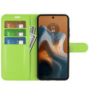 Moto G34      Pu Wallet Case    [Green]