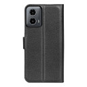 Moto G34      Pu Wallet Case    [Black]