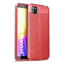 Huawei Y5p      Leather Texture Case    Red