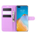 Huawei P40 Pro      Pu Wallet Case    [Purple]