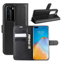 Huawei P40 Pro      Pu Wallet Case    [Black]