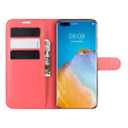 Huawei P40 Pro      Pu Wallet Case    [Red]
