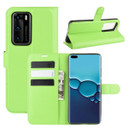 Huawei P40      Pu Wallet Case    [Green]