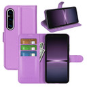Sony Xperia 1 V      Pu Wallet Case    [Purple]