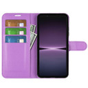 Sony Xperia 1 V      Pu Wallet Case    [Purple]