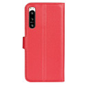 Sony Xperia 5 Iv      Pu Wallet Case    [Red]