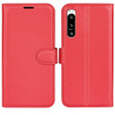 Sony Xperia 5 Iv      Pu Wallet Case    [Red]
