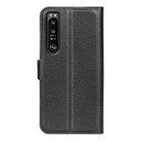 Sony Xperia 1 Iv      Pu Wallet Case    [Black]