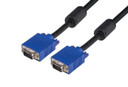 DYNAMIX 2m VESA DDC1 & DDC2 VGA Male/Male Cable - Moulded, BLACK Colour. Coaxial Shielded