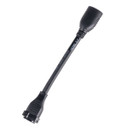 AMDEX 150mm HDMI Adapter Pigtail High-Speed With Ethernet Rated V2.1 Colour BLACK