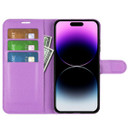 Iphone 15 Plus      Pu Wallet Case    [Purple]
