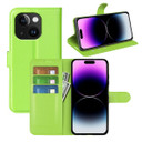 Iphone 15      Pu Wallet Case    [Green]