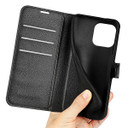 Iphone 15 Pro      Pu Wallet Case    [Black]