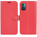 Nokia G21      Pu Wallet Case    [Red]