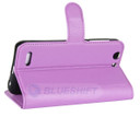 Vodafone Smart E8      Pu Wallet Case    [Purple]