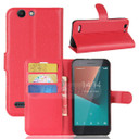 Vodafone Smart E8      Pu Wallet Case    [Red]