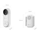 Ezviz Db2 Pro 5Mp Wireless Video Doorbell Camera And Plug In Chime With Two Way Talk, Pir Motion And Smart Human Detection