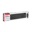PROMATE Slim Wireless Keyboard & Mouse Combo, Ergonomic, 1600dpi, 10m Range, Quiet Keys - PROCOMBO-13