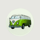 Moana Road Coasters - Set of 6 [ Vintage Car Club - 469]