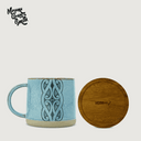 Moana Road Glazed Ceramic Mug - Miriama Grace-Smith [ Blue - 2720 ]