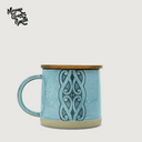 Moana Road Glazed Ceramic Mug - Miriama Grace-Smith [ Blue - 2720 ]