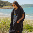 Moana Road Towel Hoodie [ Adults / Black Zip Pocket - 5310]