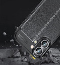 Apple iPhone 16      Leather Texture Case    [Black]
