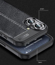Apple iPhone 16      Leather Texture Case    [Black]