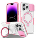 Apple iPhone 14 Pro Magsafe Sliding Cover Case PinkWhite
