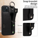 Apple iPhone 14 Plus Hand Strap PU Card Case Black