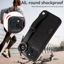 Apple iPhone 14 Plus Hand Strap PU Card Case Black