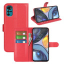 Motorola G22      Pu Wallet Case    [Red]