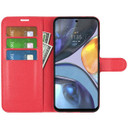 Motorola G22      Pu Wallet Case    [Red]
