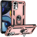 Motorola G22      Military Armour Ring Case    [Rosegold]