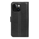 Iphone 15 Plus      Pu Wallet Case    [Black]