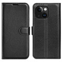 Iphone 15 Plus      Pu Wallet Case    [Black]