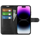 Iphone 15 Plus      Pu Wallet Case    [Black]