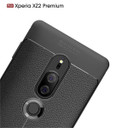 Sony Xperia XZ2 Premium      Leather Texture Case    [Red]