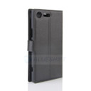 Sony Xperia XZ Premium      PU Wallet Case    [Black]