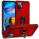 Motorola E32      Military Armour Ring Case    [Red]
