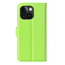 Iphone 15 Plus      Pu Wallet Case    [Green]