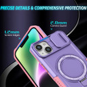 Apple iPhone 14 Plus Magsafe Sliding Cover Case Purple
