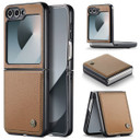 Samsung Galaxy Z Flip 6      Pu Wallet Case    [Brown]