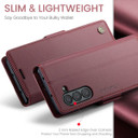 Samsung Galaxy Z Fold 6      Pu Wallet Case    [Maroon]