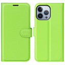 Iphone 14 Pro      Pu Wallet Case    [Green]