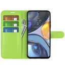 Motorola G22      Pu Wallet Case    [Green]