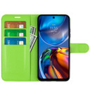 Motorola E32      Pu Wallet Case    [Green]